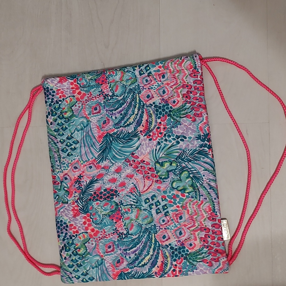 Lilly Pulitzer Draw String Backpack - image 3